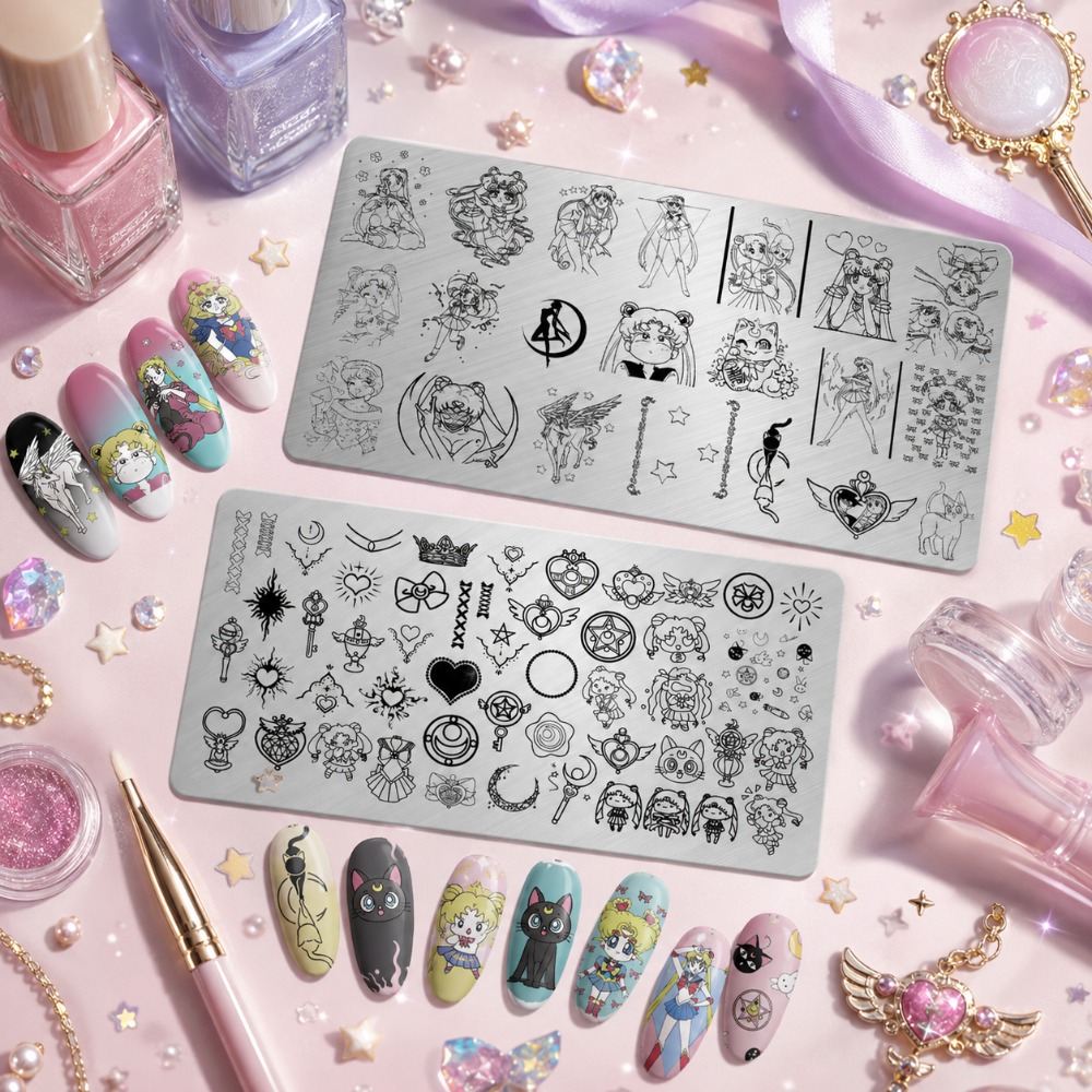 Nail Art Inspo - Placa de Estampado de Uñas con