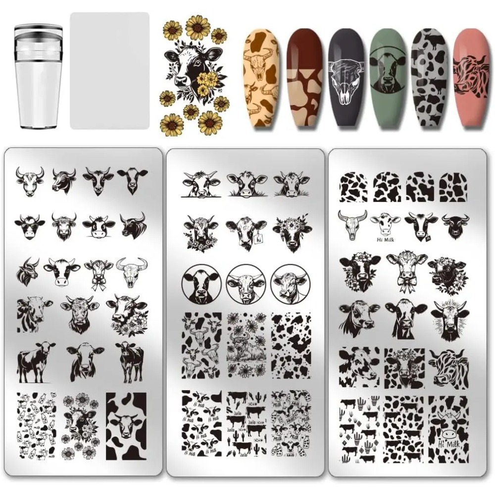 Nail Art Inspo - Placas de estampado de uñas con