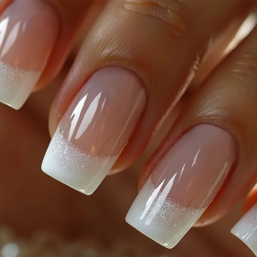 Nail Art Inspo - 24 piezas/set de uñas postizas cuadradas