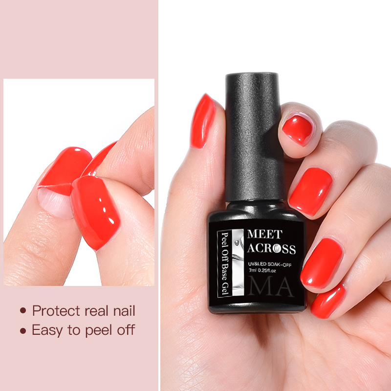 MEET ACROSS-Gel Base de Gel de - Peel Off Base Coat reseña y precio