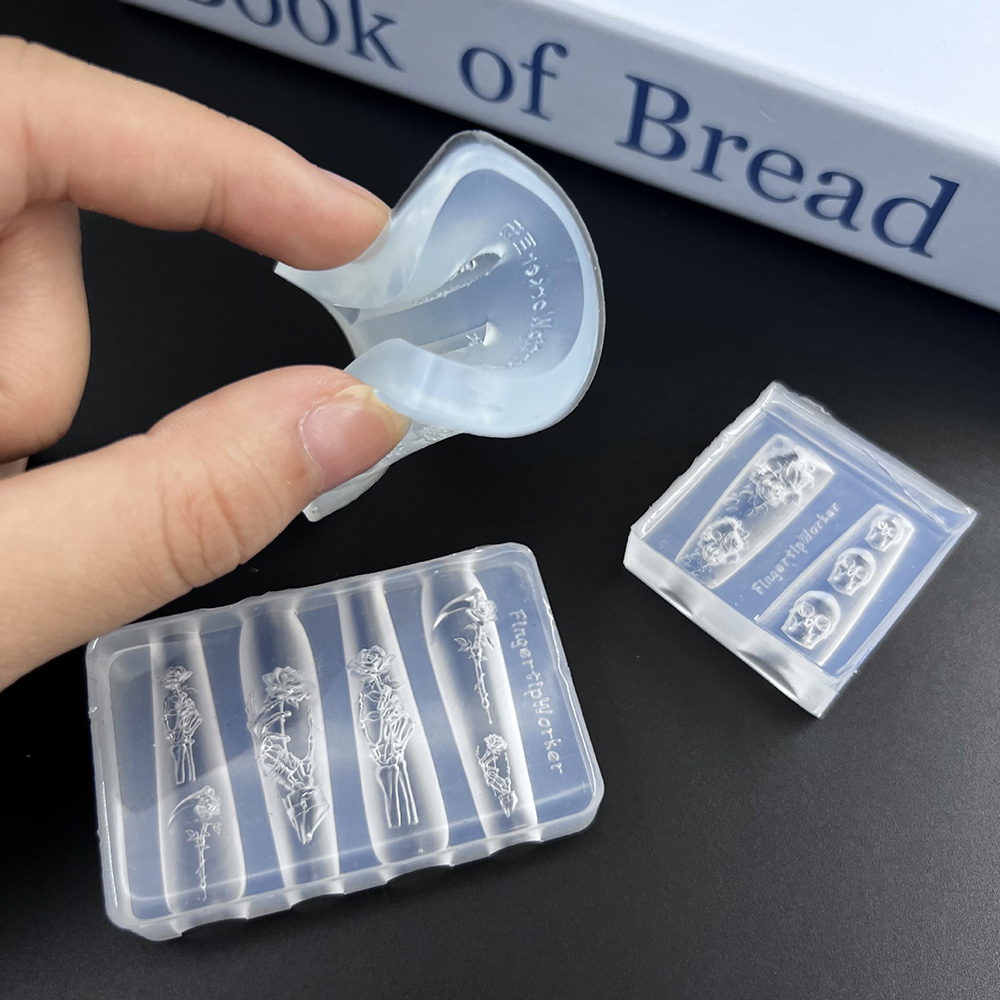 Juego de 2 moldes de silicona  - Nail Art Vintage reseña y precio