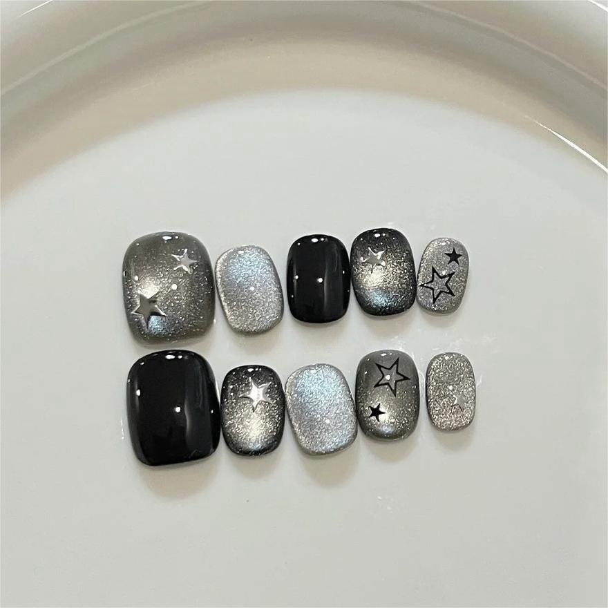 10 Uds. De uñas postizas de oj - Nail Art Glossy reseña y precio
