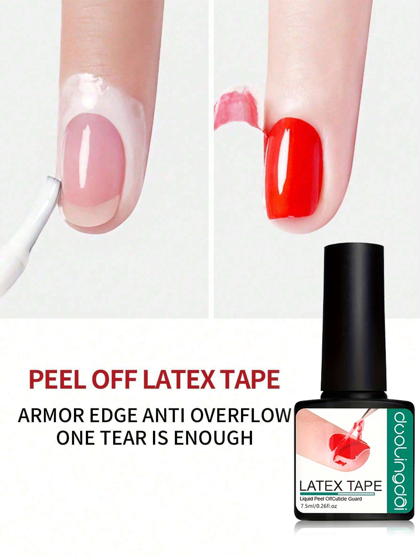 Líquido de barrera para uñas d - Peel Off Base Coat reseña y precio