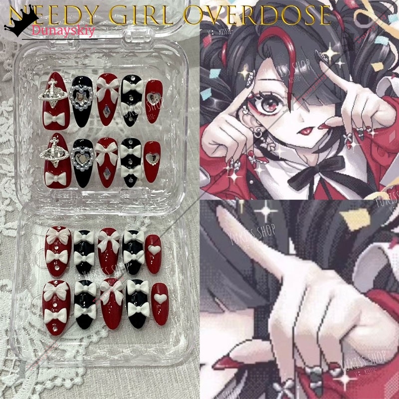 YiNuo*/Needy Girl Overdose Jir - Nail Art Press On reseña y precio