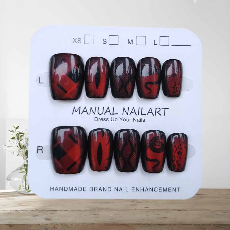 10 Uds estilo oscuro viento fr - Nail Art Emerald Blue reseña y precio
