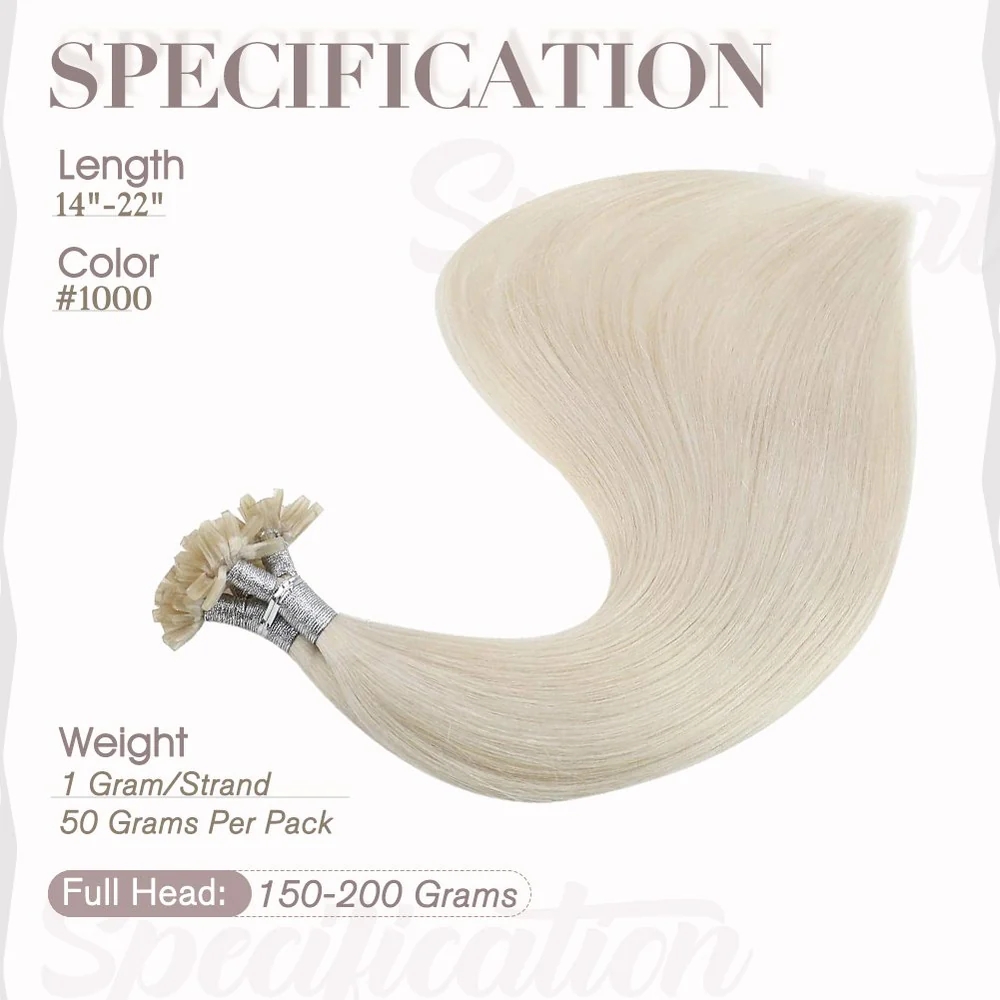 Extensiones de cabello de fusi - Nail Art Glossy reseña y precio