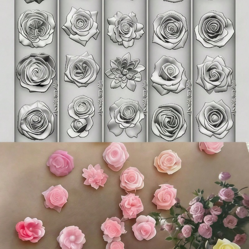Molde de Silicona 3D para Deco - Nail Art Vintage reseña y precio