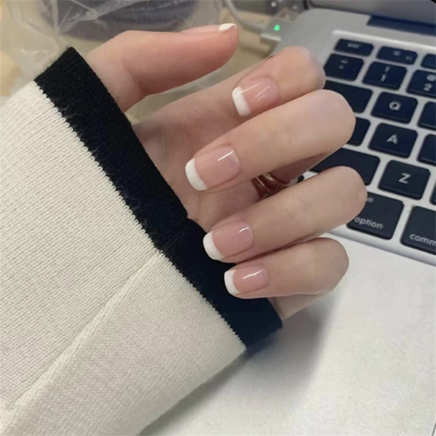 24 unids/set de uñas cortas mi - Nail Art Press On reseña y precio