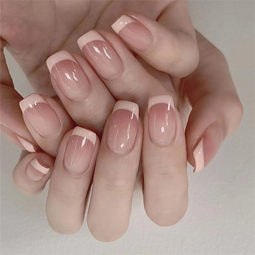 24 unids/set de uñas cortas mi - Nail Art Press On reseña y precio