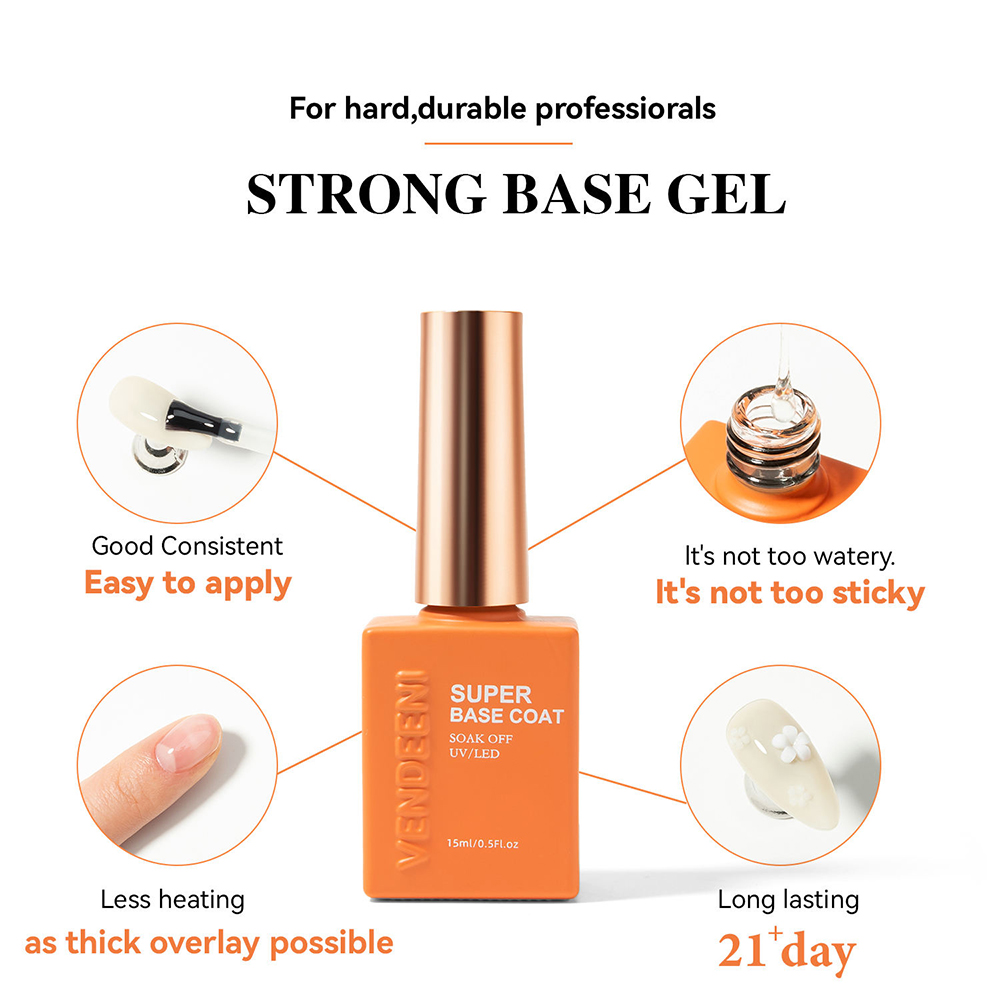 Esmalte de uñas en gel Vendeen - Peel Off Base Coat reseña y precio