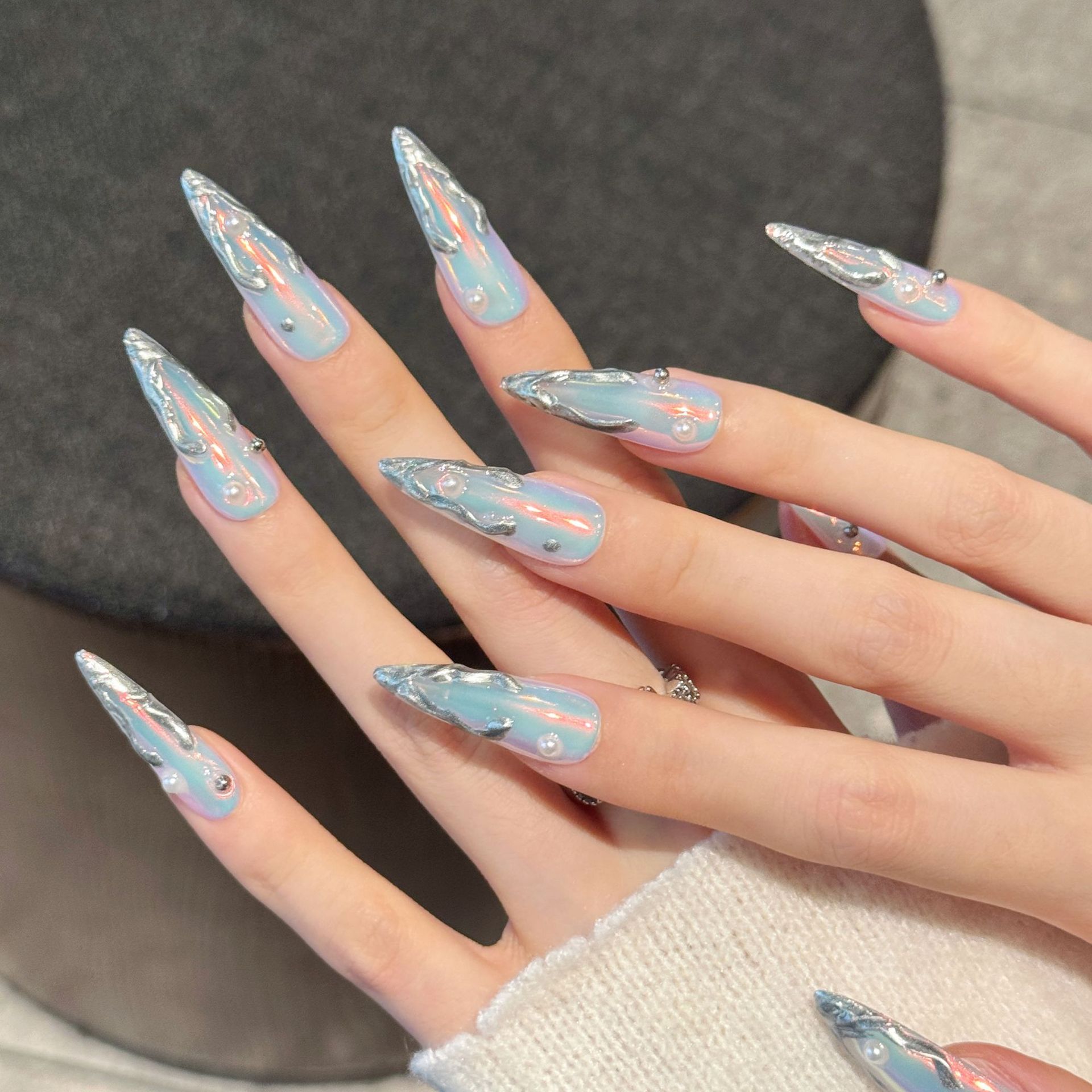 10 Uds. De uñas postizas de ag - Nail Art Press On reseña y precio