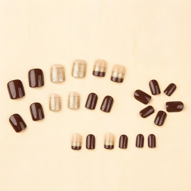 Uñas postizas cuadradas cortas - Nail Art Glossy reseña y precio