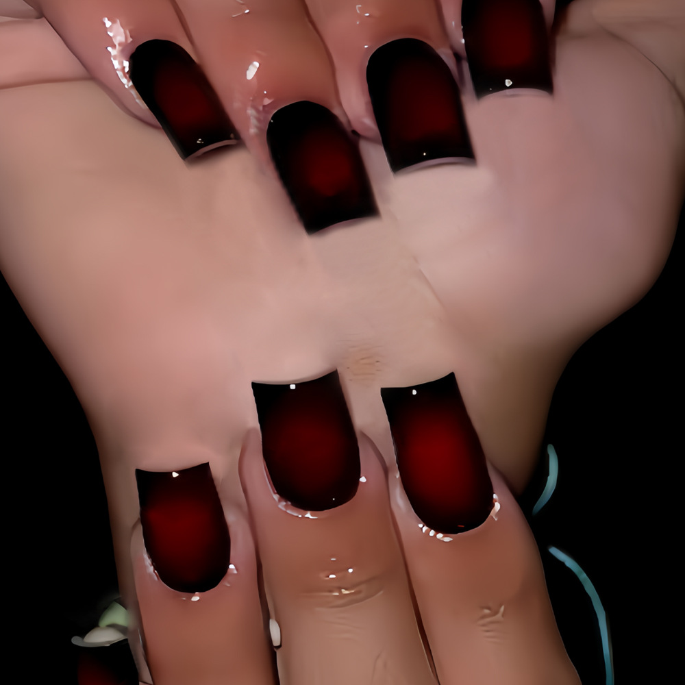 Uñas postizas cortas cuadradas - Nail Art Press On reseña y precio