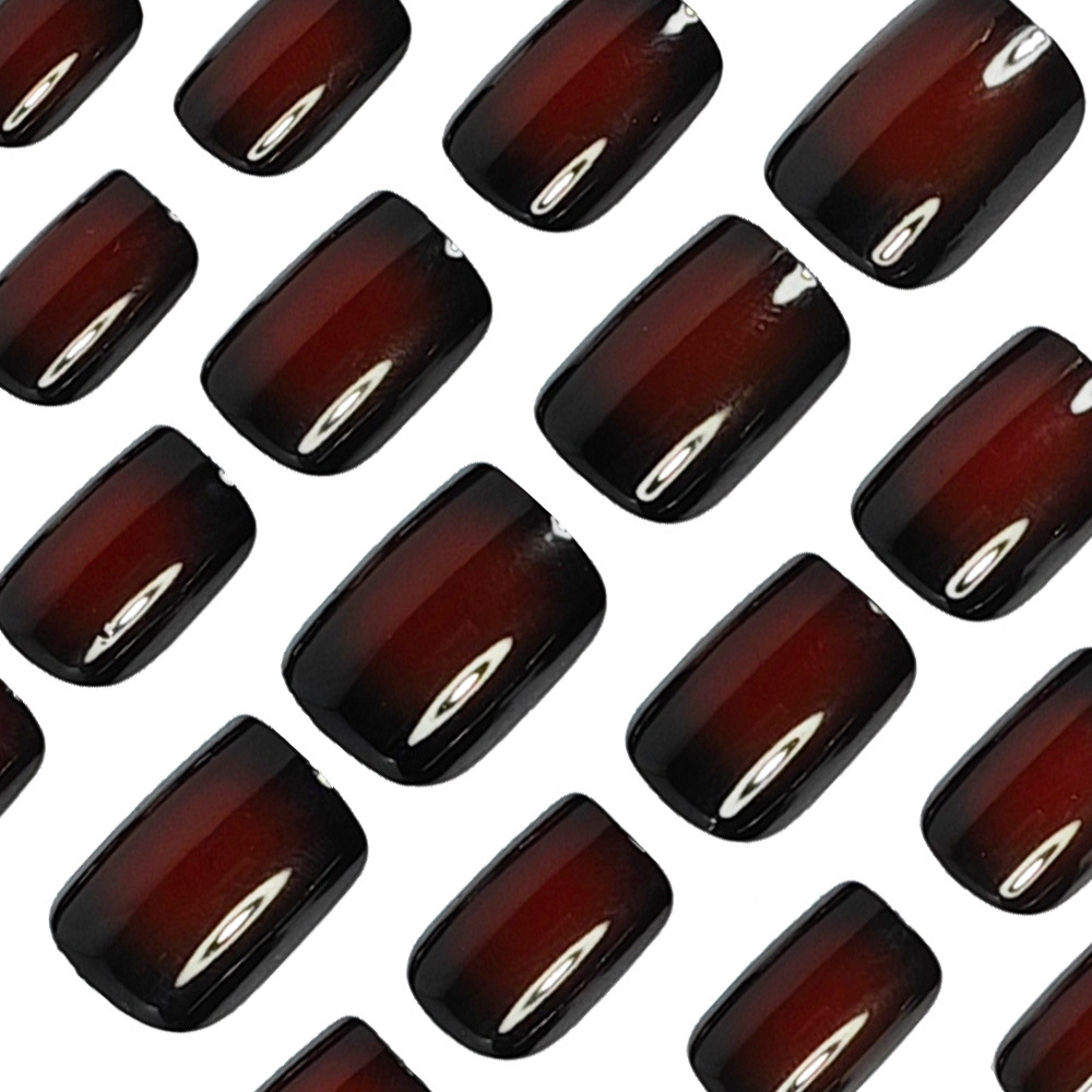 Uñas postizas cortas cuadradas - Nail Art Press On reseña y precio