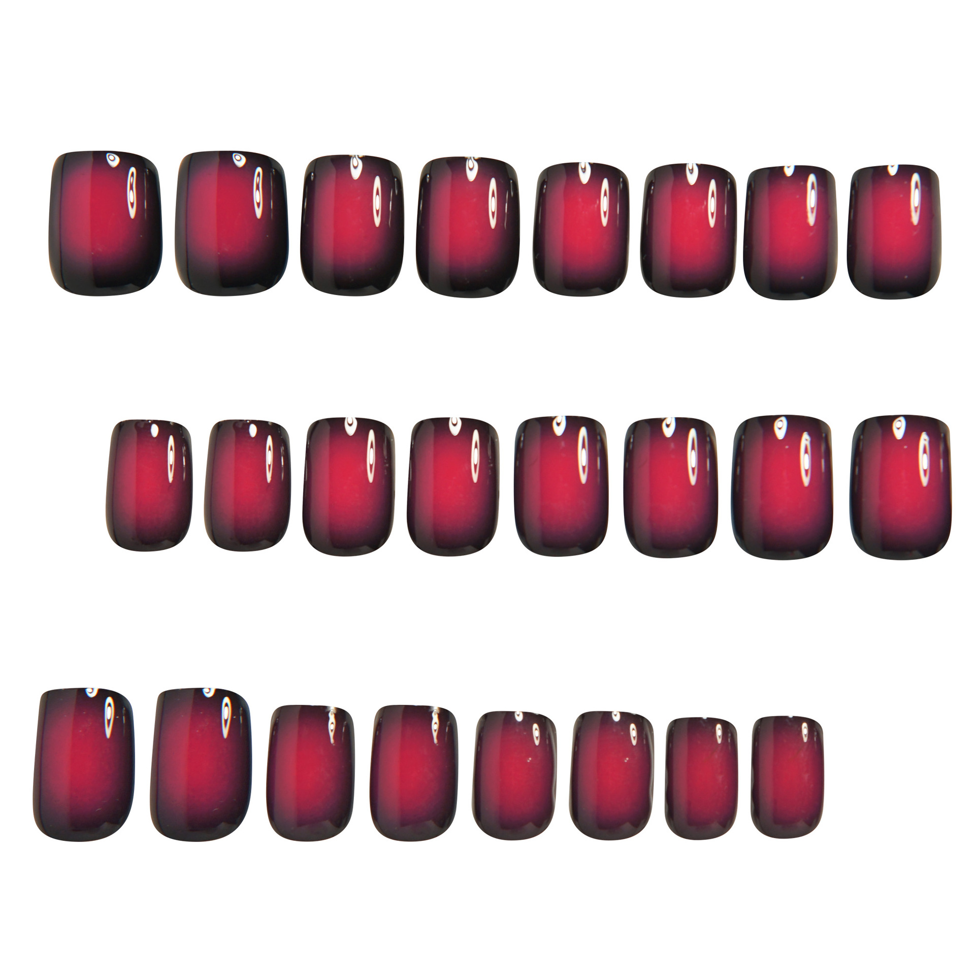 Uñas postizas cortas cuadradas - Nail Art Press On reseña y precio