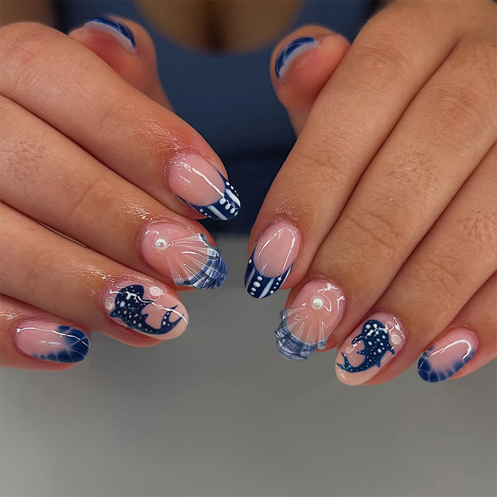 24 piezas de uñas de gel 3D co - Nail Art Press On reseña y precio