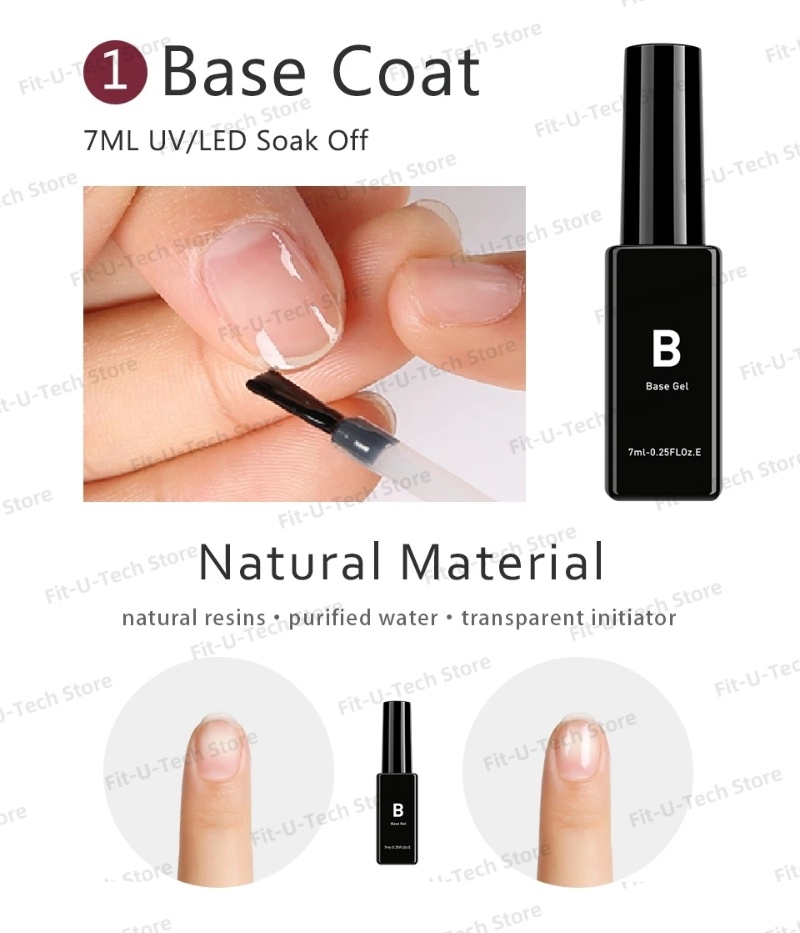 Gel de impresión de uñas O2nai - Peel Off Base Coat reseña y precio