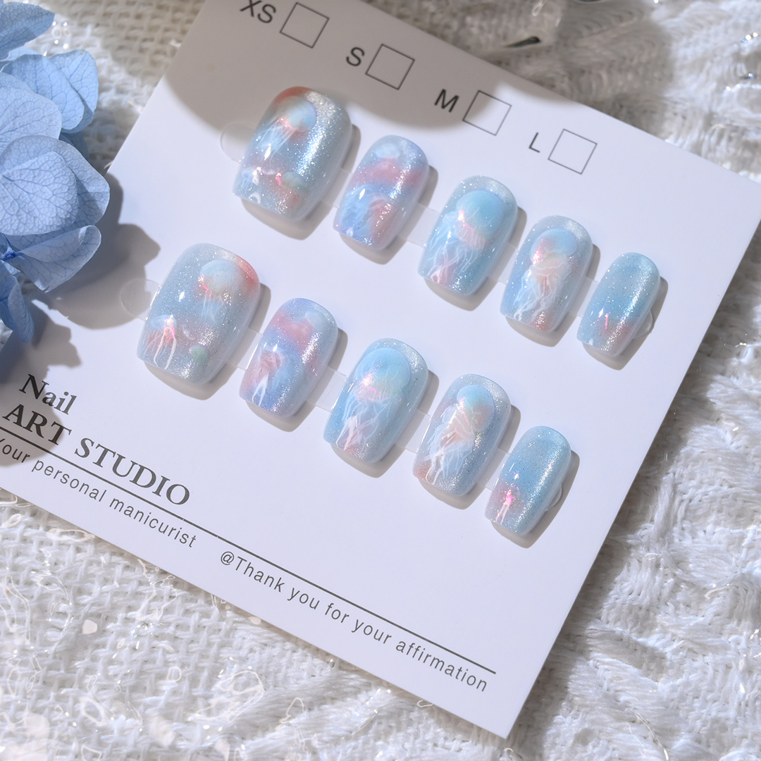 10 Uds. De medusas de ensueño  - Nail Art Press On reseña y precio