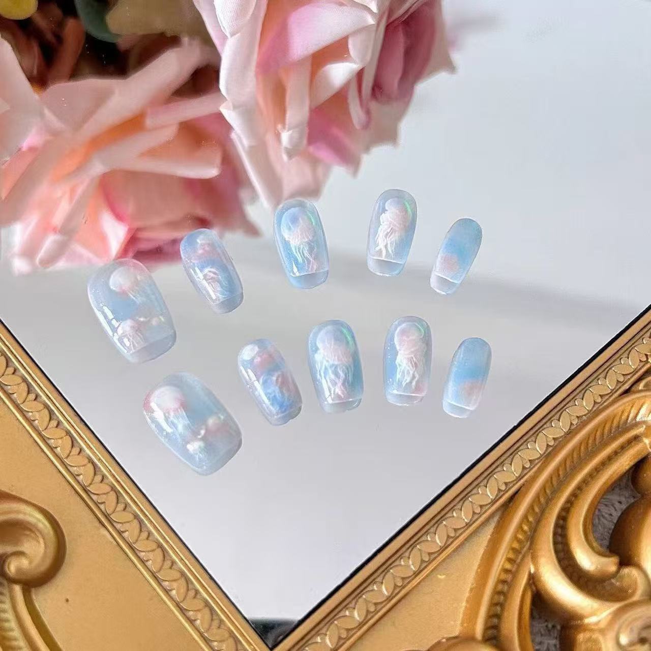 10 Uds. De medusas de ensueño  - Nail Art Press On reseña y precio