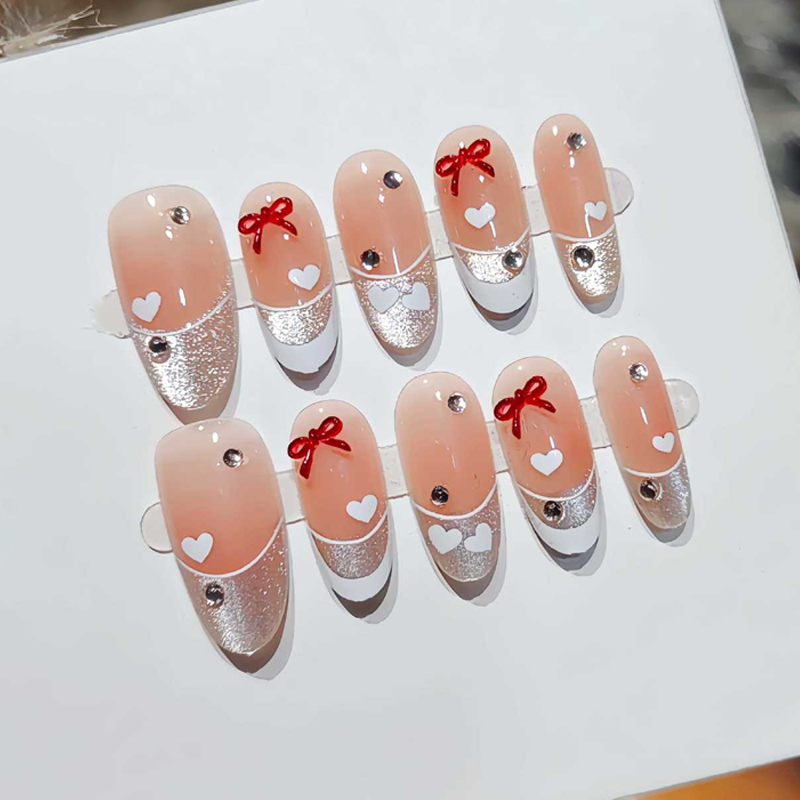 10 Uds. Uñas Postizas de Lujo  - Nail Art Press On reseña y precio