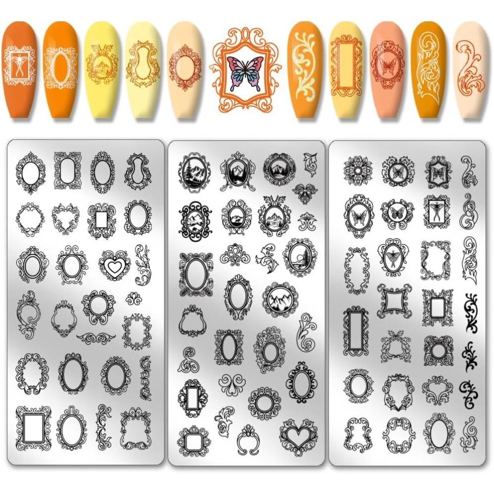 3 Placas de Estampado de Uñas  - Nail Art Vintage reseña y precio