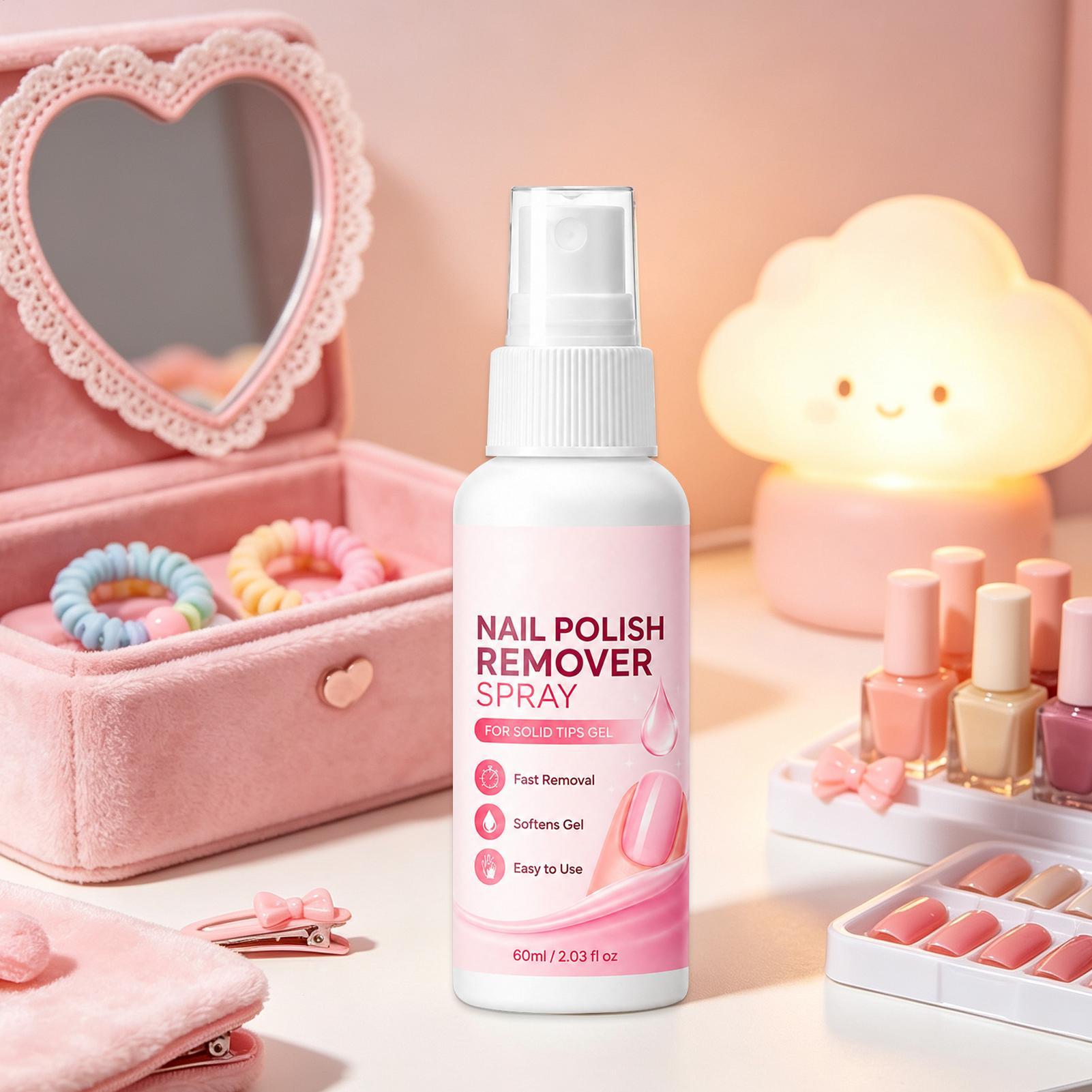 Spray removedor de uñas de 60m - Nail Art Press On reseña y precio