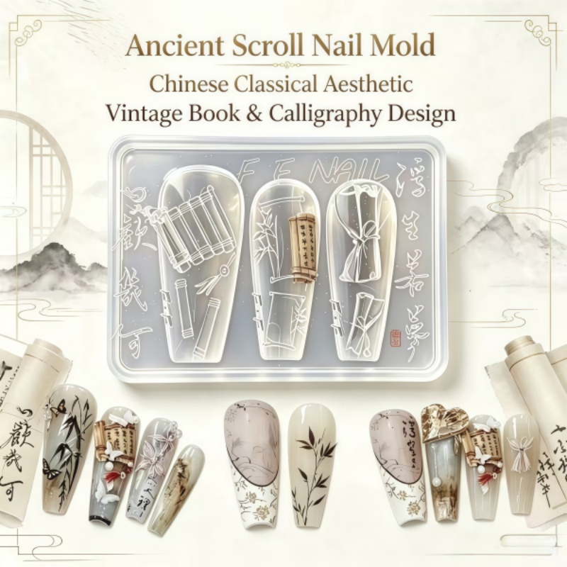 Molde de Silicona 3D para Uñas - Nail Art Vintage reseña y precio