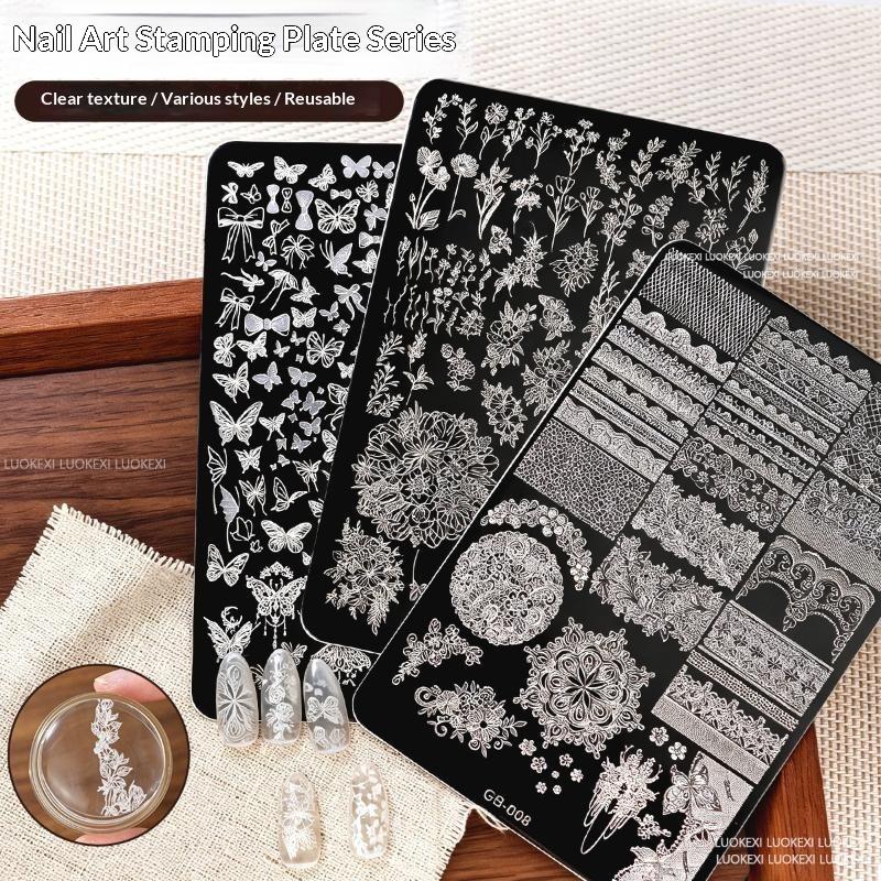 NUEVA Placa de Estampado para  - Nail Art Vintage reseña y precio
