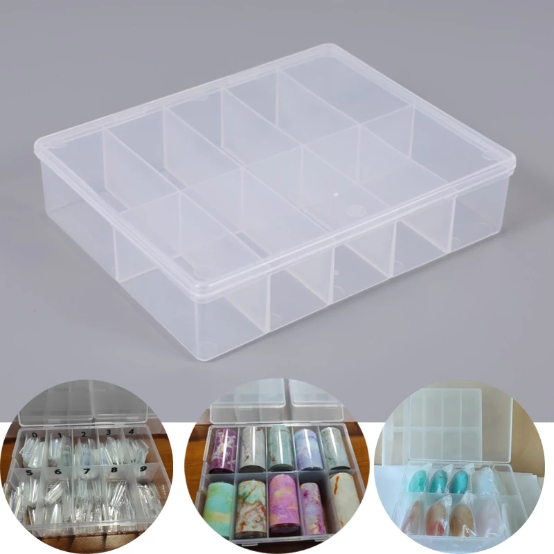 Caja de almacenamiento transpa - Nail Art Inspo reseña y precio