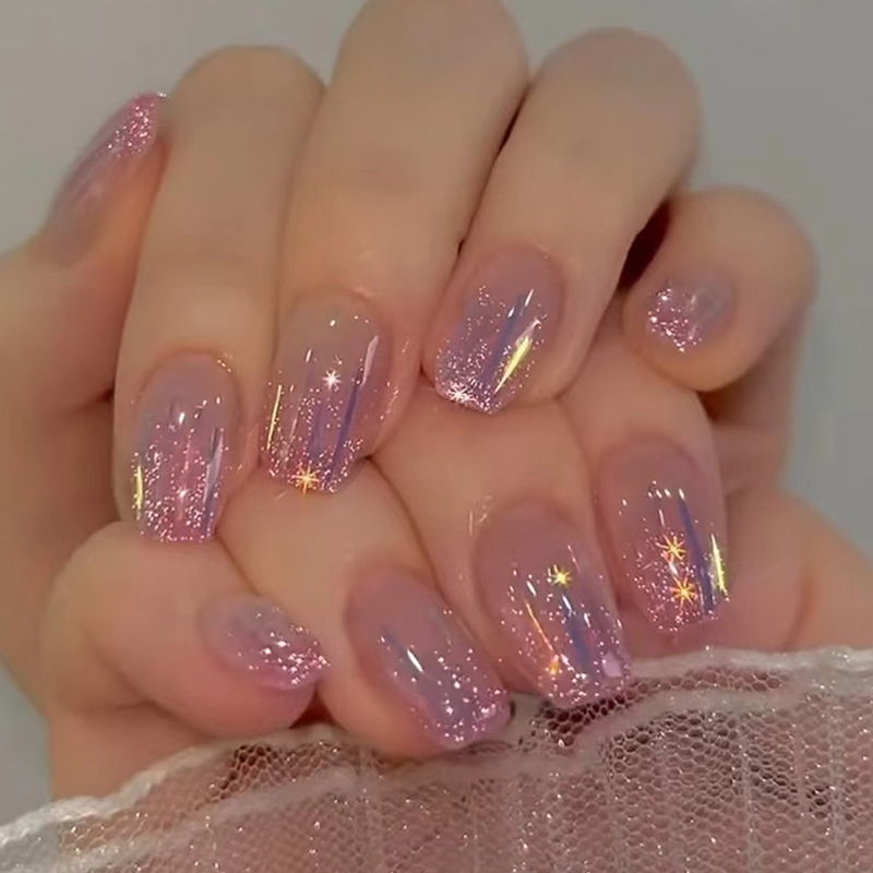 Uñas postizas cortas para muje - Nail Art Glossy reseña y precio