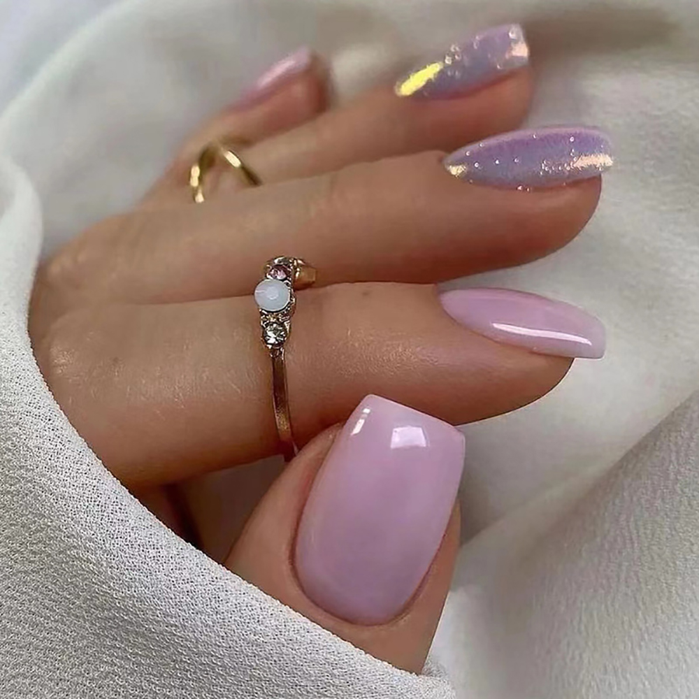 Uñas postizas cortas para muje - Nail Art Glossy reseña y precio