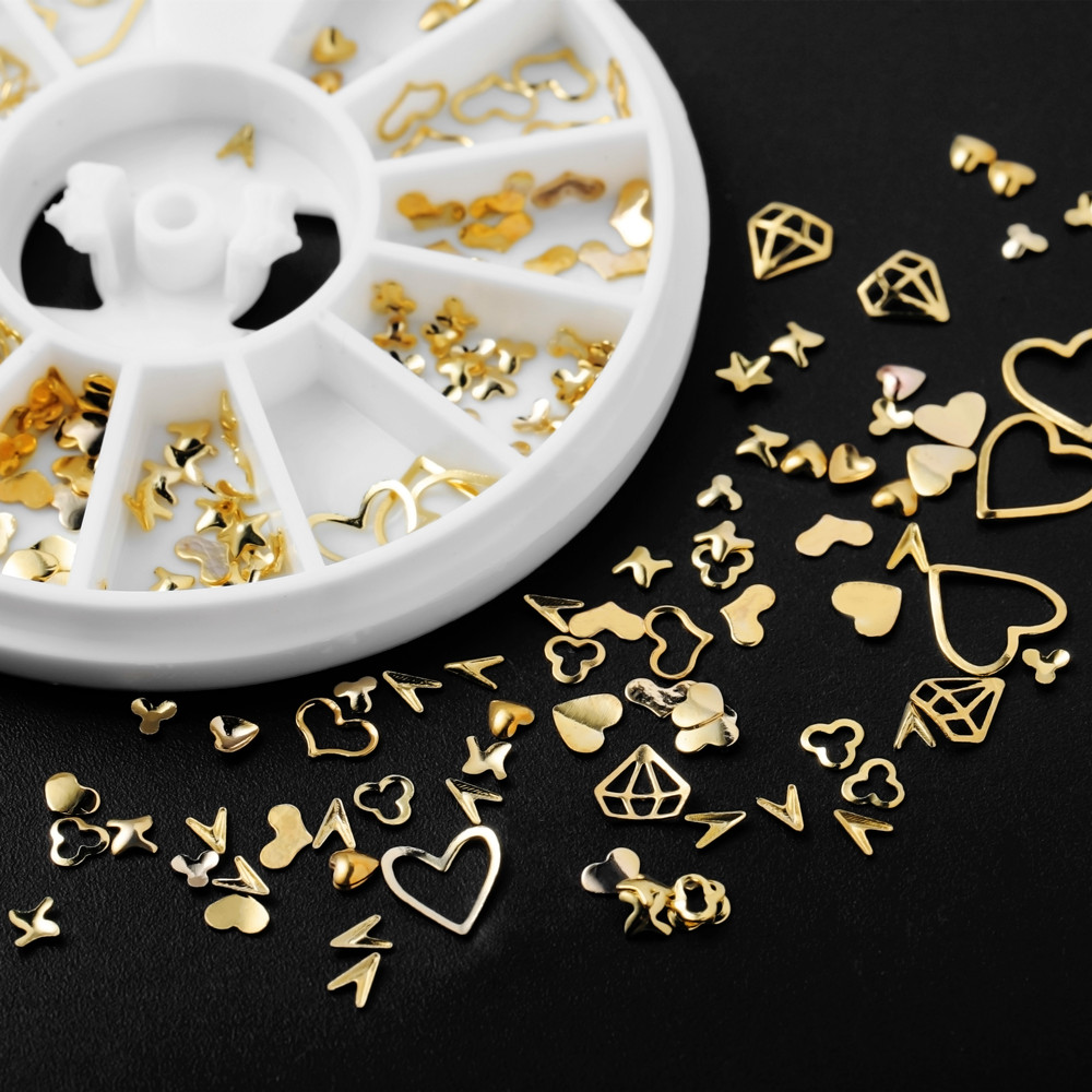 1 caja de oro para decoración  - Nail Art Inspo reseña y precio