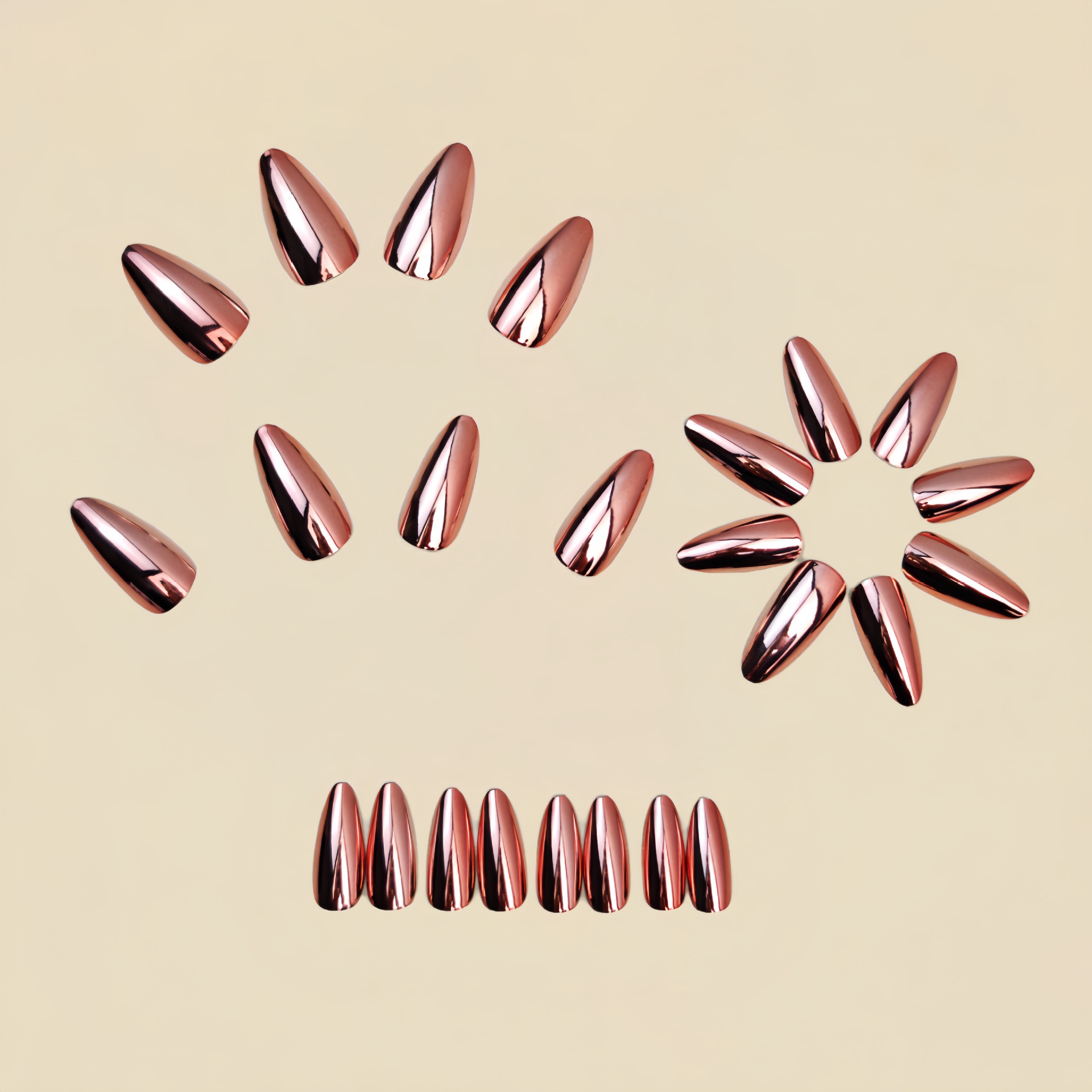 Uñas postizas medianas para mu - Nail Art Glossy reseña y precio