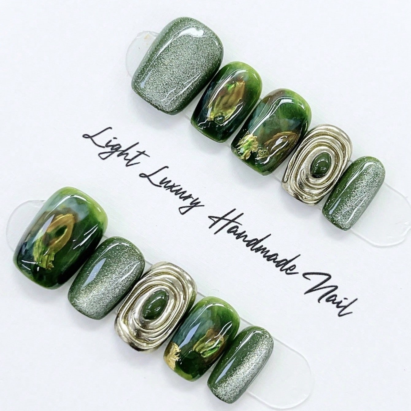 10 Uñas Postizas Cortas Cuadra - Nail Art Inspo reseña y precio