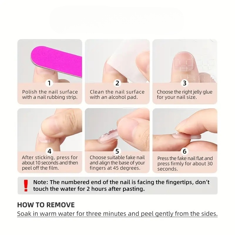 10 Uñas Postizas Cortas Cuadra - Nail Art Inspo reseña y precio