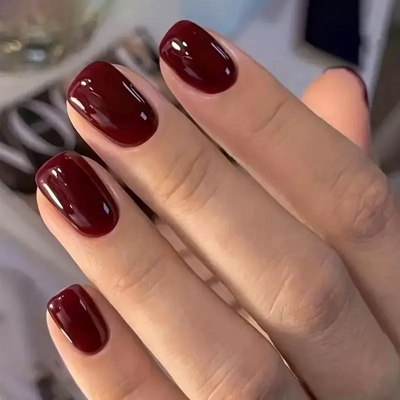 24 Uds. De uñas postizas redon - Nail Art Glossy reseña y precio