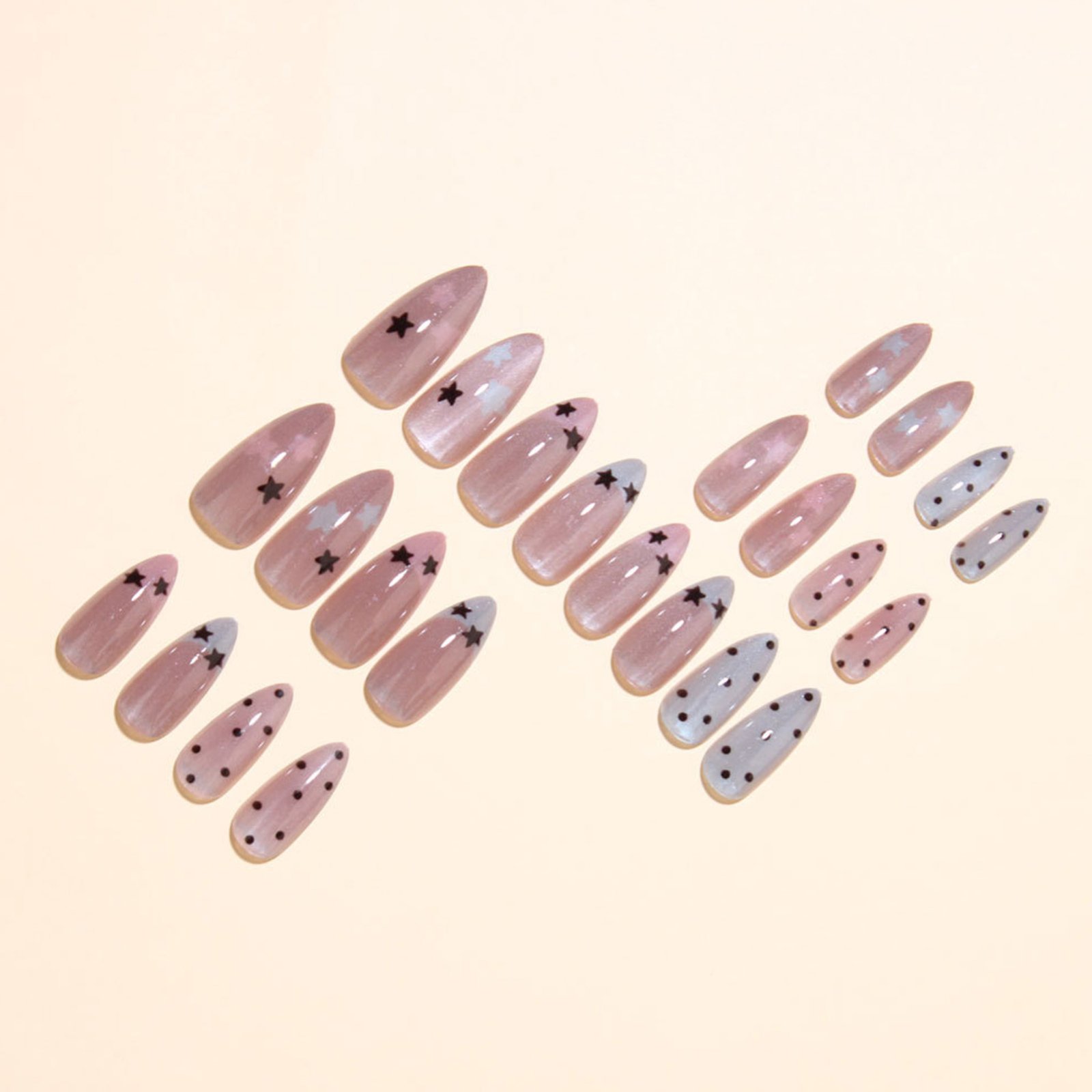 Uñas postizas color rosa nude  - Nail Art Glossy reseña y precio