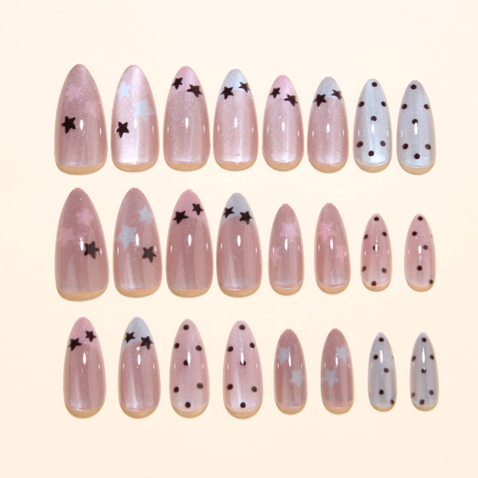 Uñas postizas color rosa nude  - Nail Art Glossy reseña y precio